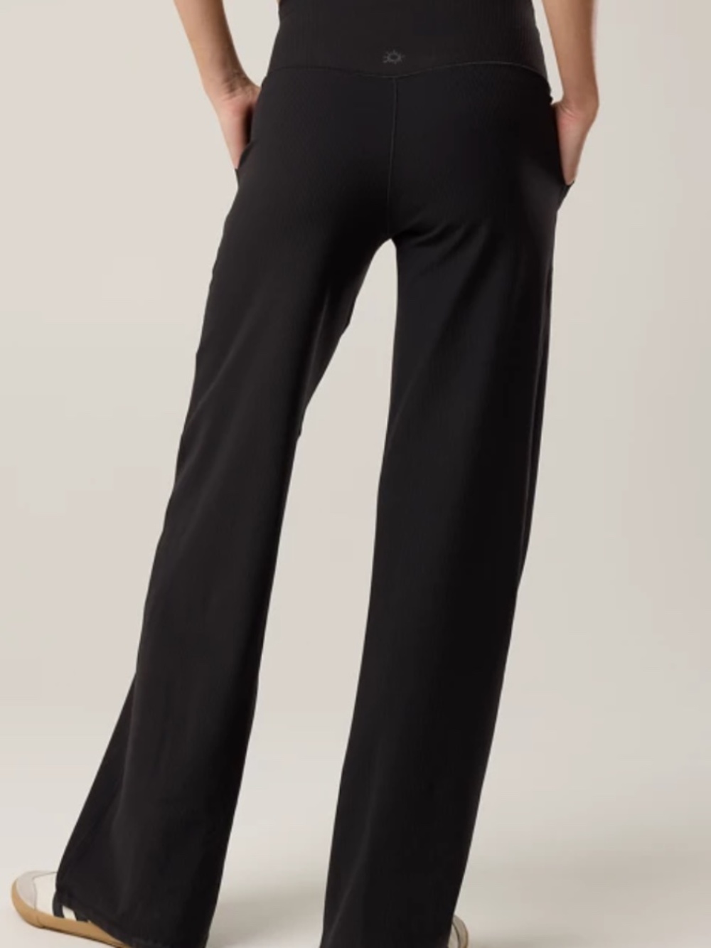 OFFLINE By Aerie Real Me XTRA Ribbed High Waisted Trouser BLACK Size XS